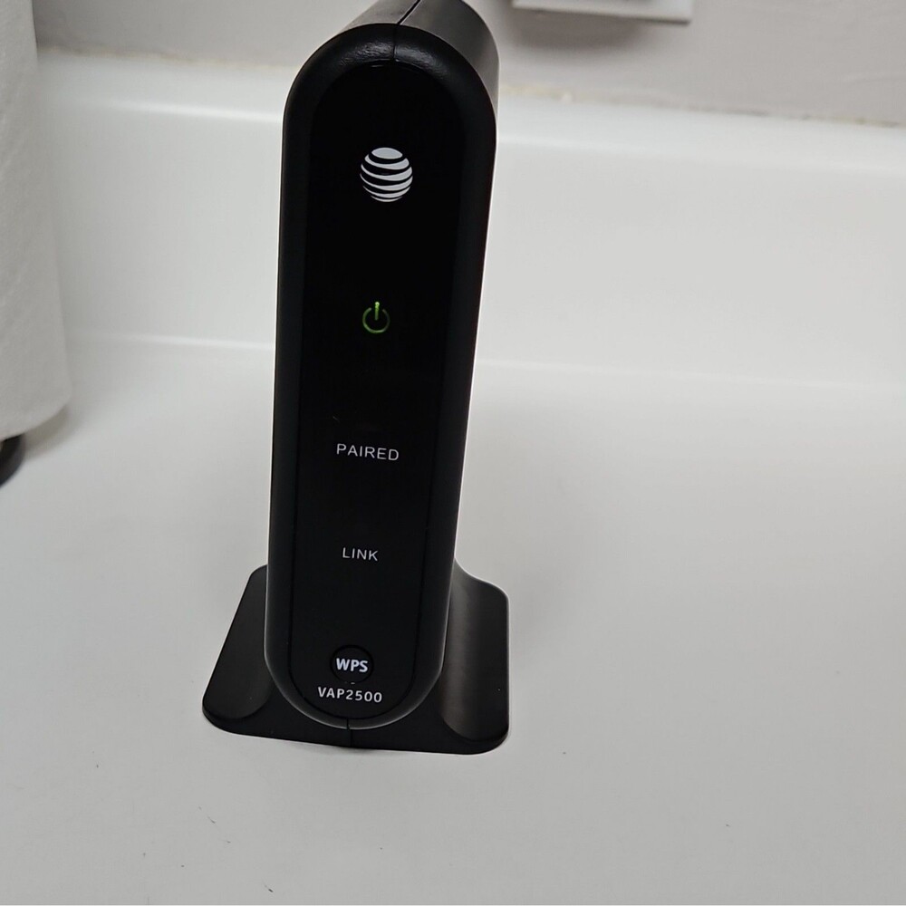 AT&T VAP2500 Wireless Access Point Black WPS Ethernet RJ-45 1 LAN Port Wireless